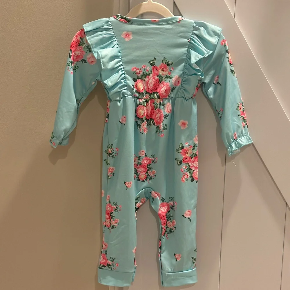Girls Dressy Romper - Size 9-12 months - Picture 3 of 3